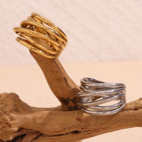Anillos de Acero Inoxidable, acero inoxidable 316L, chapado, diverso tamaño para la opción & para mujer & hueco, más colores para la opción, Vendido por UD