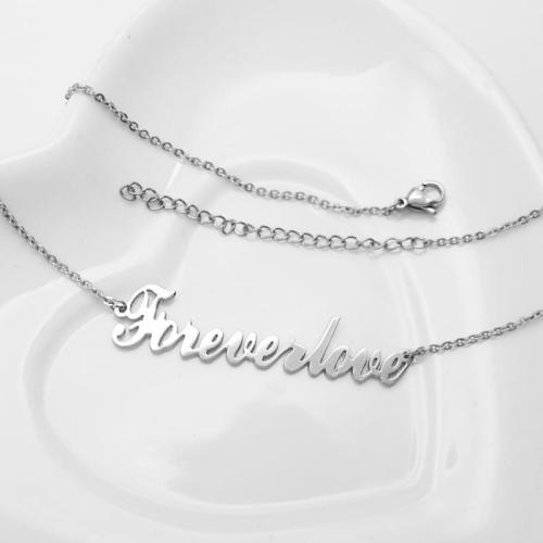 Collar de Acero Inoxidable, acero inoxidable 304, Recubrimiento iónico al vacío, para mujer, longitud:50 cm, Vendido por UD