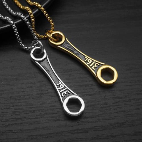 Collar de Acero Inoxidable, acero inoxidable 304, Recubrimiento iónico al vacío, diferentes estilos para la opción & para hombre, más colores para la opción, Vendido por UD