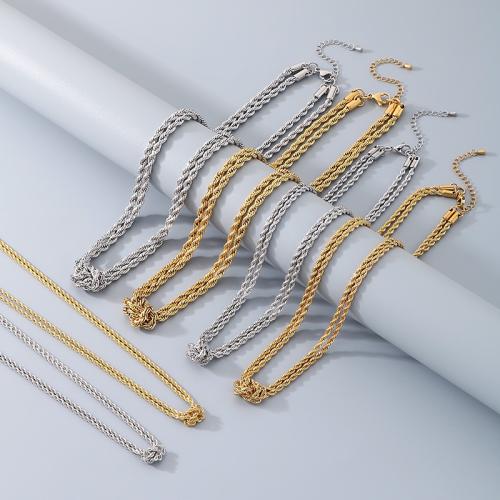 Collar de Acero Inoxidable, acero inoxidable 304, chapado, Joyería & diferentes patrones para la opción, más colores para la opción, Vendido por UD