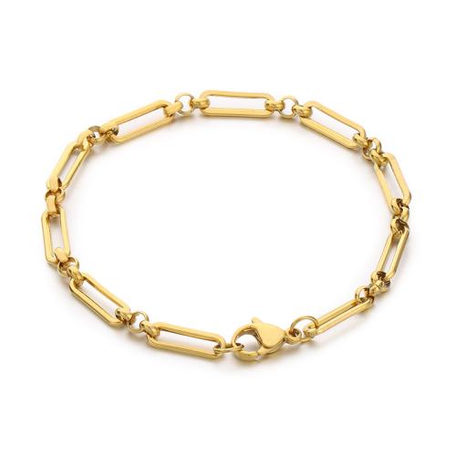 Bracelets en acier inoxydable, Acier inoxydable 304, Placage, bijoux de mode, plus de couleurs à choisir, Vendu par PC