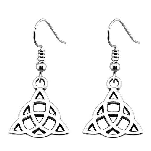 Zinc Alloy Drop Earring, with Iron, antique silver color plated, fashion jewelry & for woman, Ear drop ear hook 