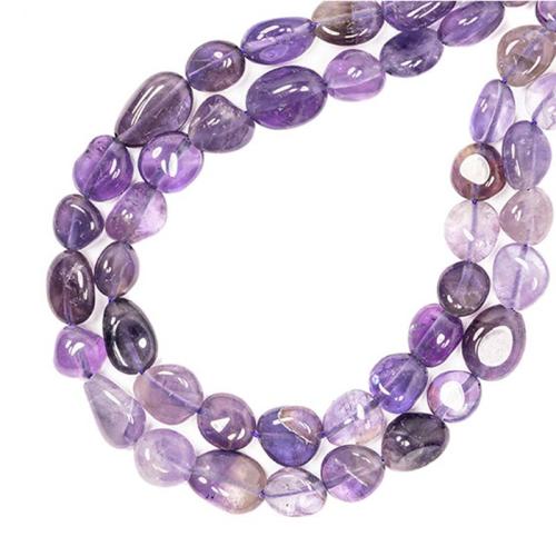 Perles améthystes Naturelles, améthyste, pepite, DIY, violet Environ 38 cm, Vendu par brin