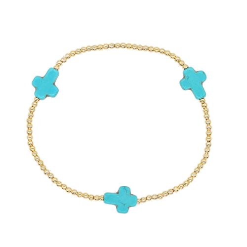 Bracelets en acier inoxydable, Acier inoxydable 304, avec pierre gemme, bijoux de mode, couleurs mélangées, Vendu par PC