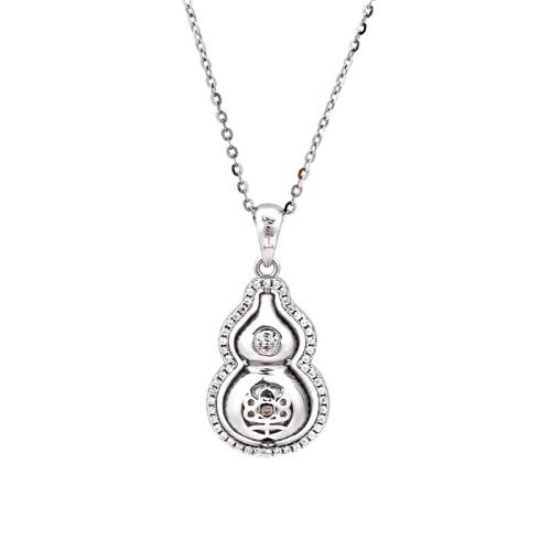 Collier de bijoux en argent , Argent sterling 925, calebasse, DIY & styles différents pour le choix Vendu par PC