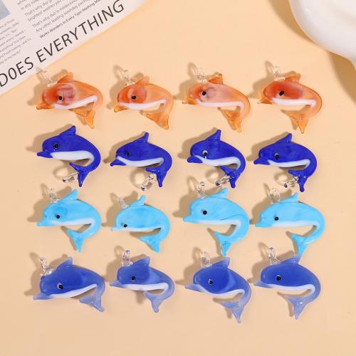 Animal Lampwork Pendants, Dolphin, DIY [