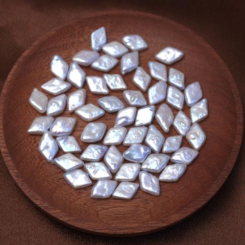 Natürliche Süßwasser, lose Perlen, Natürliche kultivierte Süßwasserperlen, Rhombus, DIY, 10x15mm, verkauft von PC