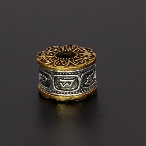 Perles intercalaires en alliage de zinc, pilier, Placage, DIY, Vendu par PC[