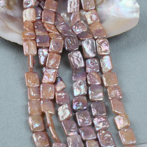 Perles nacres baroques de culture d'eau douce , perle d'eau douce cultivée, rectangle, DIY mm, Vendu par brin