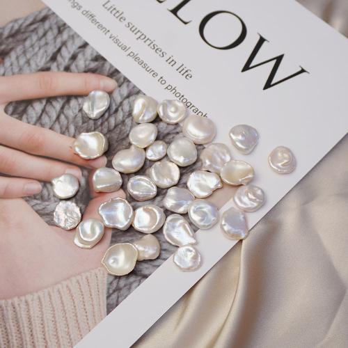 Perles nacres baroques de culture d'eau douce , perle d'eau douce cultivée, Légèrement rond, DIY, 14mm, Vendu par PC