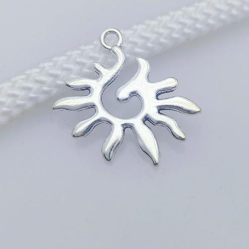 Bijoux pendentifs en Zinc alliage , alliage de zinc, soleil, Plaqué de couleur d'argent, DIY Environ Vendu par sac[