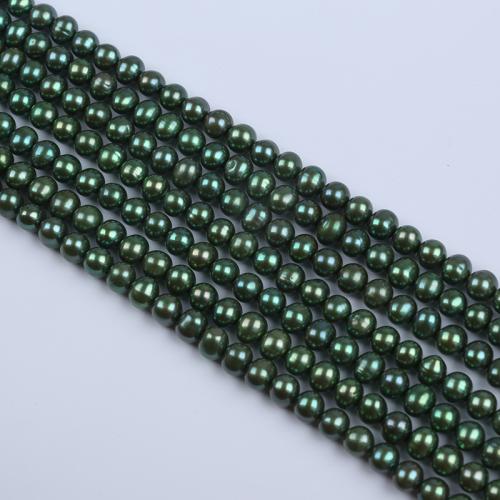 Perle comme Pommes de terre perles d'eau douce, perle d'eau douce cultivée, Légèrement rond, DIY, plus de couleurs à choisir, About：7-8mm, Vendu par brin