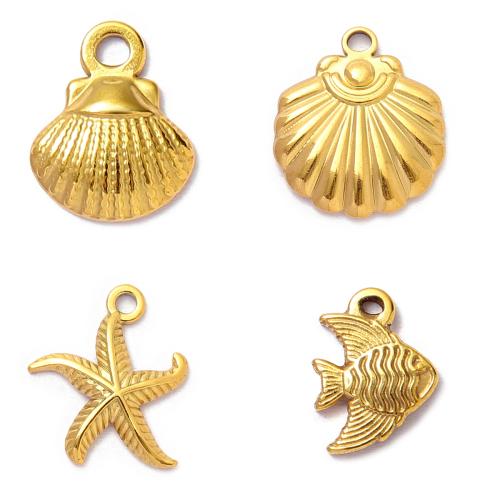 Pendentifs en acier inoxydable, Acier inoxydable 304, Placage ionique sous vide, Forme différente pour le choix & DIY, plus de couleurs à choisir Vendu par sac