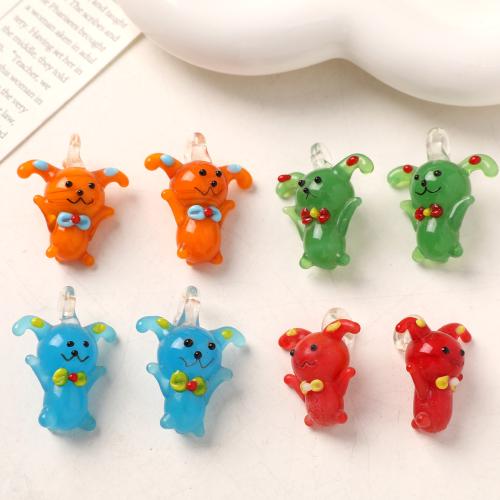 Animal Lampwork Pendants, Rabbit, DIY [
