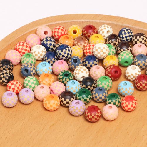 Impression de perles en bois, Rond, DIY & normes différentes pour le choix, plus de couleurs à choisir Vendu par sac
