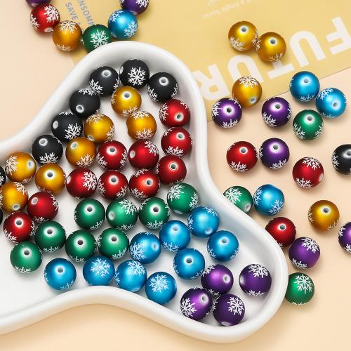 Satinierte Acrylperlen, Acryl, rund, verschiedene Verpackungs Art für Wahl & DIY, keine, 16mm, verkauft von Tasche