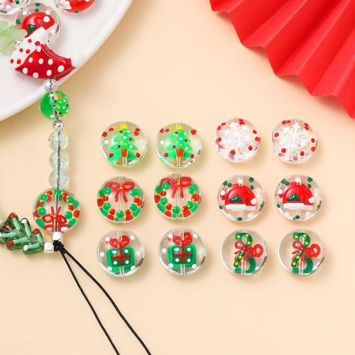 Christmas Lampwork Beads, DIY 18mm 
