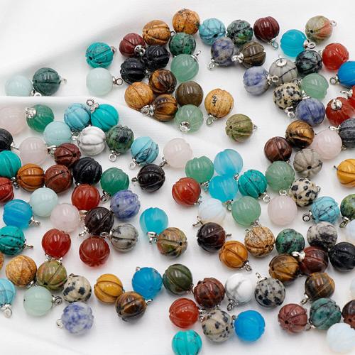 Pendentif bijoux de pierre gemme, Pierre naturelle, Citrouille, DIY & différents matériaux pour le choix, plus de couleurs à choisir Vendu par PC