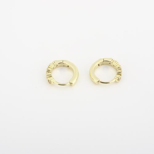 Cubic Zirconia Micro Pave Brass Earring, fashion jewelry & micro pave cubic zirconia & for woman 