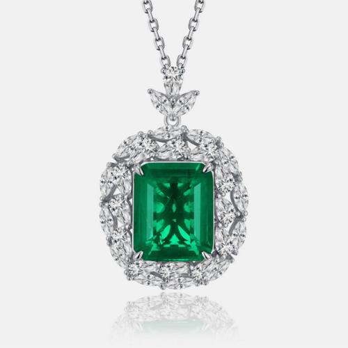 Argent sterling 925 collier, avec 2inch chaînes de rallonge, Motif géométrique, Plaqué de platine, Chaîne transversale & différents matériaux pour le choix & pour femme & avec strass Environ 15.7 pouce, Vendu par PC