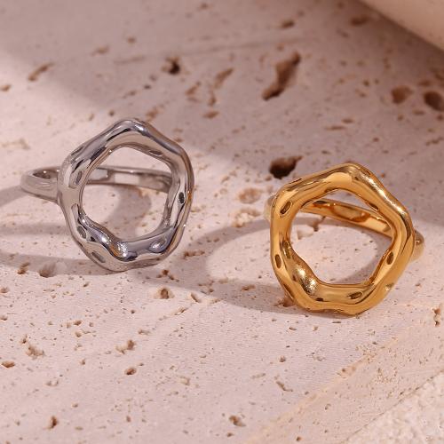 Anillos de Acero Inoxidable, acero inoxidable 316L, chapado, diverso tamaño para la opción & para mujer & hueco, más colores para la opción, Vendido por UD