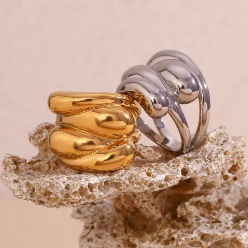 Anillos de Acero Inoxidable, acero inoxidable 316L, chapado, diverso tamaño para la opción & para mujer & hueco, más colores para la opción, Vendido por UD