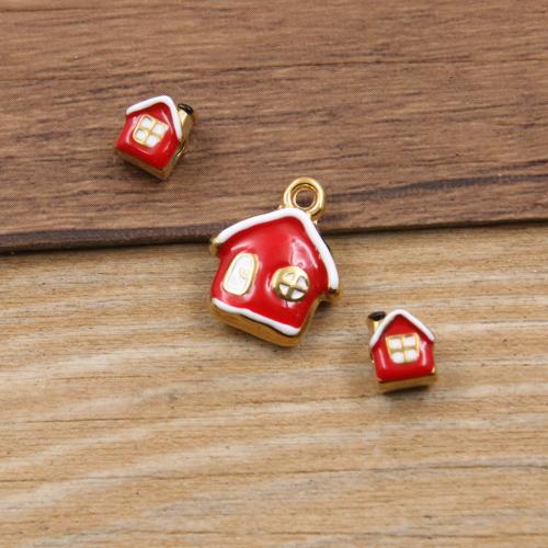 Pendentifs en acier inoxydable émail, Acier inoxydable 304, Placage de couleur d'or, DIY & styles différents pour le choix, Vendu par PC