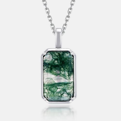 Pendentifs en argent, Argent sterling 925, avec pierre gemme, Motif géométrique, DIY & différents matériaux pour le choix & pour femme Vendu par PC