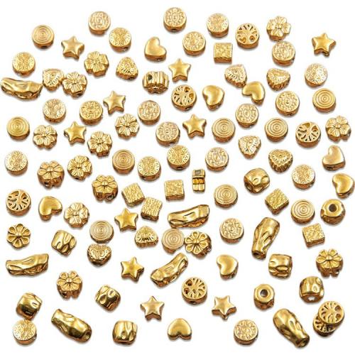 Stainless Steel Beads, 304 Stainless Steel, Vacuum Ion Plating & DIY Approx 