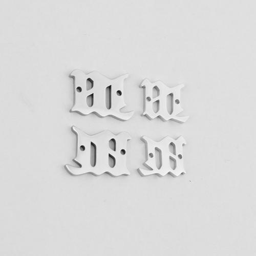 Stainless Steel Charm Connector, 304 Stainless Steel, polished, DIY original color, Approx 