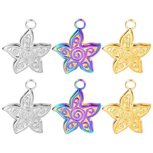 ステンレスのペンダント, 304ステンレススチール, ヒトデ, 真空イオンプレーティング, DIY, 無色 穴:約 3mm, 売り手 パソコン