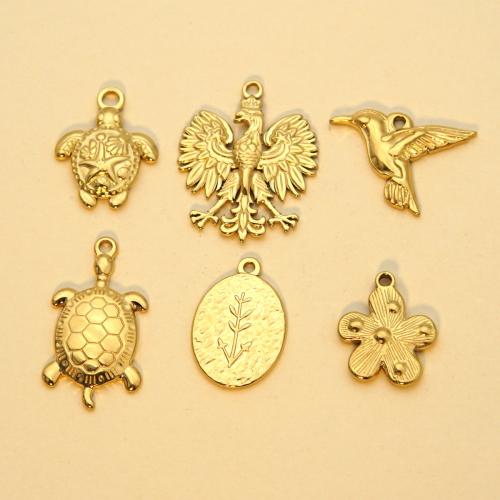 ステンレスのペンダント, 304ステンレススチール, 真空イオンプレーティング, 選択のための異なる形状 & DIY, 無色, 10パソコン/バッグ, 売り手 バッグ