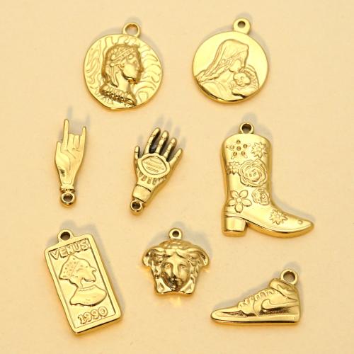 ステンレスのペンダント, 304ステンレススチール, 真空イオンプレーティング, 選択のための異なる形状 & DIY, 無色, 10パソコン/バッグ, 売り手 バッグ