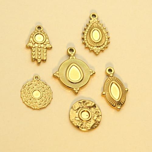 ステンレスのペンダント, 304ステンレススチール, 真空イオンプレーティング, 選択のための異なる形状 & DIY, 無色, 10パソコン/バッグ, 売り手 バッグ