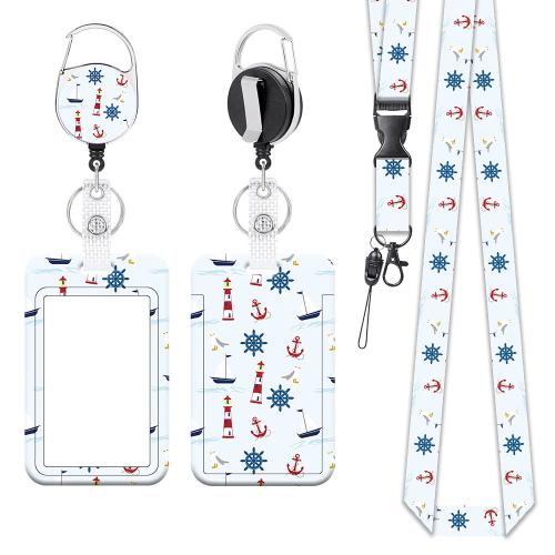 Porte-cartes avec cordon, plastique, unisexe & styles différents pour le choix, Vendu par PC