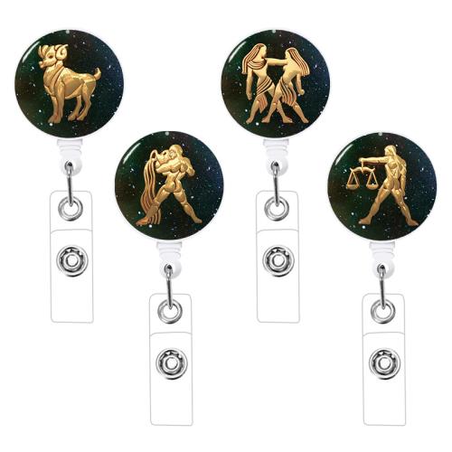 plastique Titulaire du badge, unisexe & rétractable & modèles différents pour le choix, Vendu par PC