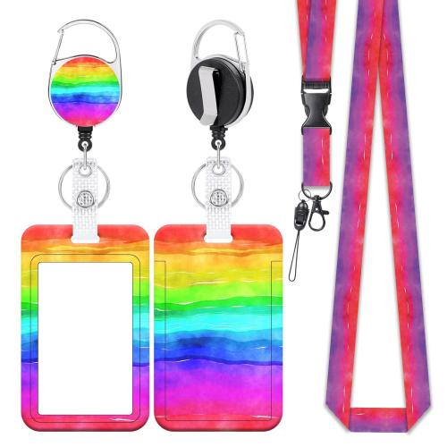 Porte-cartes avec cordon, plastique, unisexe & styles différents pour le choix, multicolore, Vendu par PC