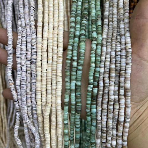 Meer-Muschelperlen, Muschel, DIY, keine, about:5-6mm, Länge:ca. 60 cm, ca. 290PCs/Strang, verkauft von Strang