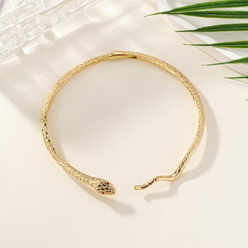 Collier de vetement, alliage de zinc, serpent, bijoux de mode & pour femme & avec strass, plus de couleurs à choisir, Vendu par PC[