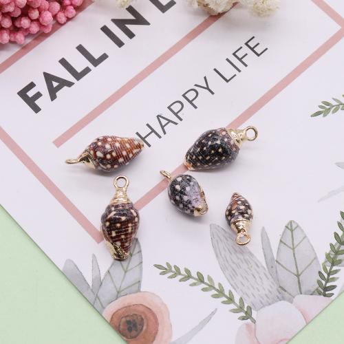 Zinc Alloy Shell Pendants, Conch, DIY, About：10-15mm 