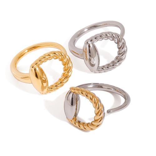 Anillos de Acero Inoxidable, acero inoxidable 304, chapado, Joyería & para mujer & hueco, más colores para la opción, Vendido por UD