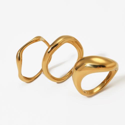Anillos de Acero Inoxidable, acero inoxidable 316, chapado, diverso tamaño para la opción & diferentes estilos para la opción & para mujer, más colores para la opción, Vendido por UD