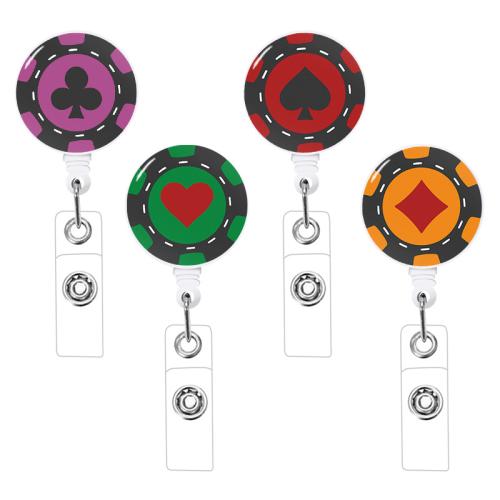 plastique Titulaire du badge, unisexe & rétractable, plus de couleurs à choisir Vendu par PC