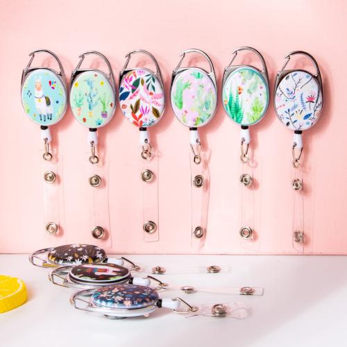 alliage de zinc Titulaire du badge, unisexe & rétractable, plus de couleurs à choisir Vendu par PC