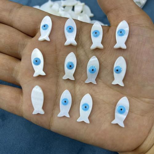 ビーズの邪眼, 清水貝類, 魚, DIY & エナメル, 無色 10パソコン/バッグ, 売り手 バッグ
