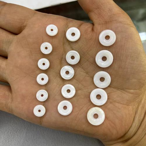 Природные стеклянные бусы, Пресноводные оболочка, DIY & разный размер для выбора, белый, 10ПК/сумка, продается сумка