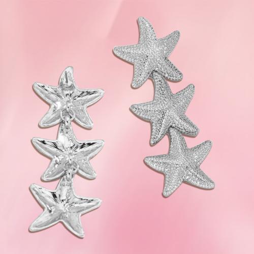 Zinc Alloy Drop Earring, Starfish, fashion jewelry & for woman 