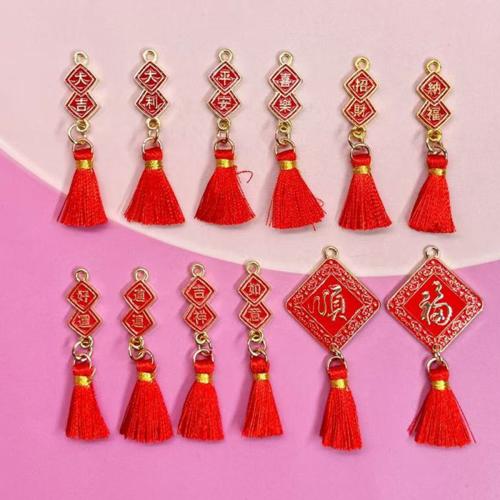Zinc Alloy Enamel Pendants, gold color plated, DIY Approx 