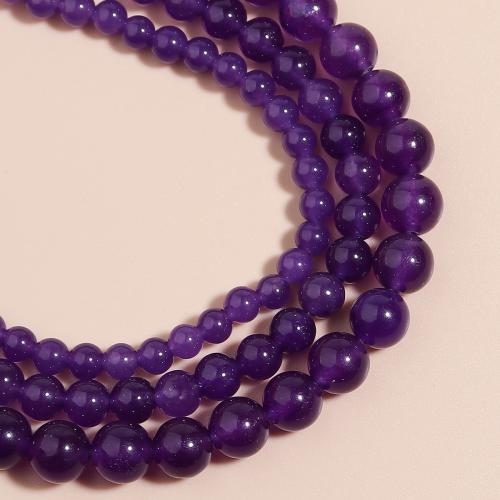 Perles améthystes Naturelles, améthyste, Rond, poli, DIY & normes différentes pour le choix, plus de couleurs à choisir, Vendu par brin