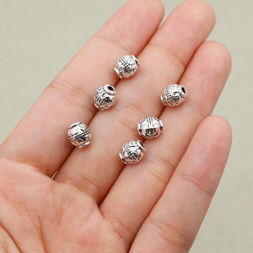 Zinklegierung Schmuckperlen, plattiert, DIY, keine, 8x6mm, Bohrung:ca. 1.5mm, verkauft von PC